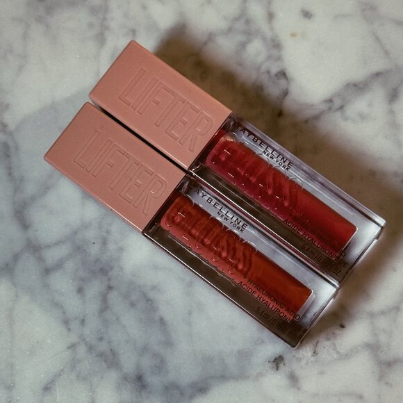 Maybelline Lifter Lip Gloss Set | Petal (005) & Silk (004) | NEW MAKEUP - Picture 1 of 5